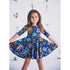 Floral Printed Matching Dress - Little Palace Store